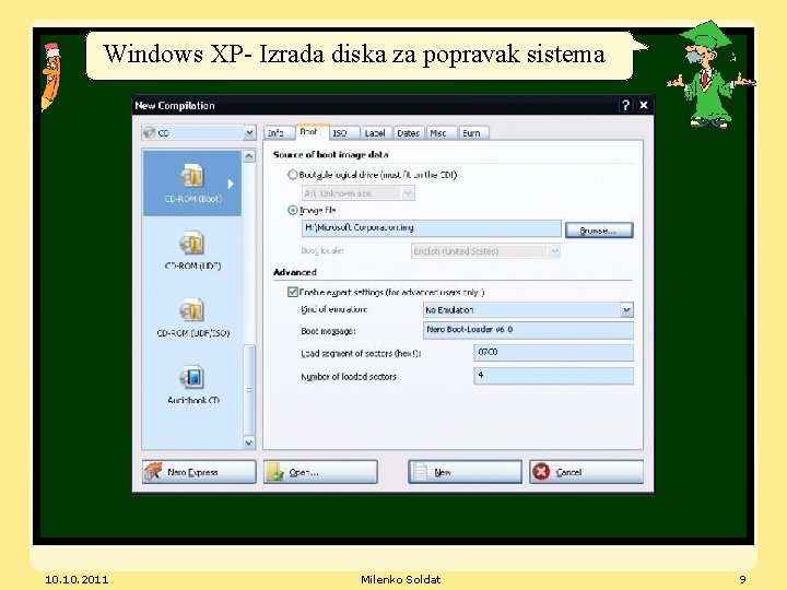 Windows XP- Izrada diska za popravak sistema 10. 2011 Milenko Soldat 9 
