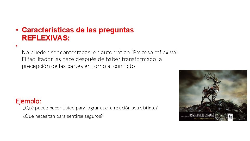  • Caracteristicas de las preguntas REFLEXIVAS: • No pueden ser contestadas en automático