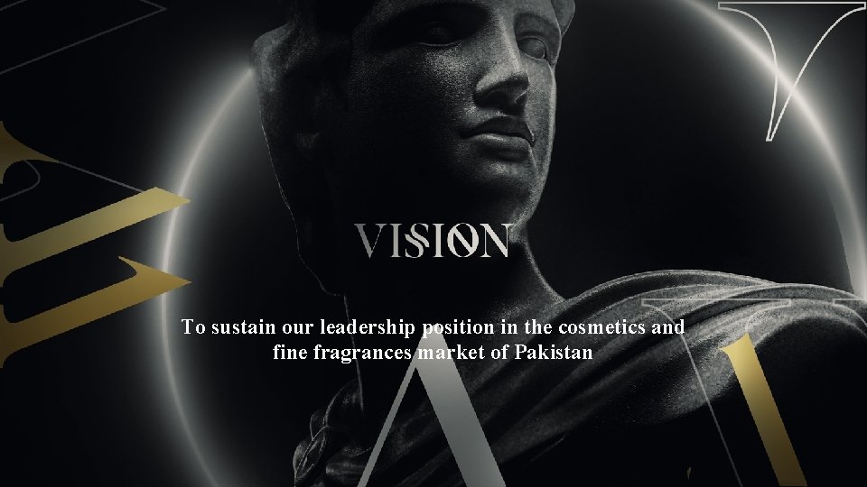 To sustain our leadership position in the cosmetics and fine fragrances market of Pakistan