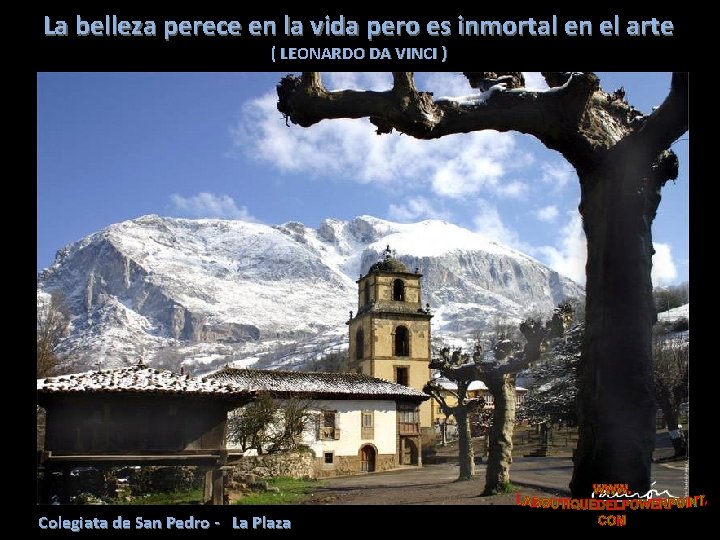 La belleza perece en la vida pero es inmortal en el arte ( LEONARDO