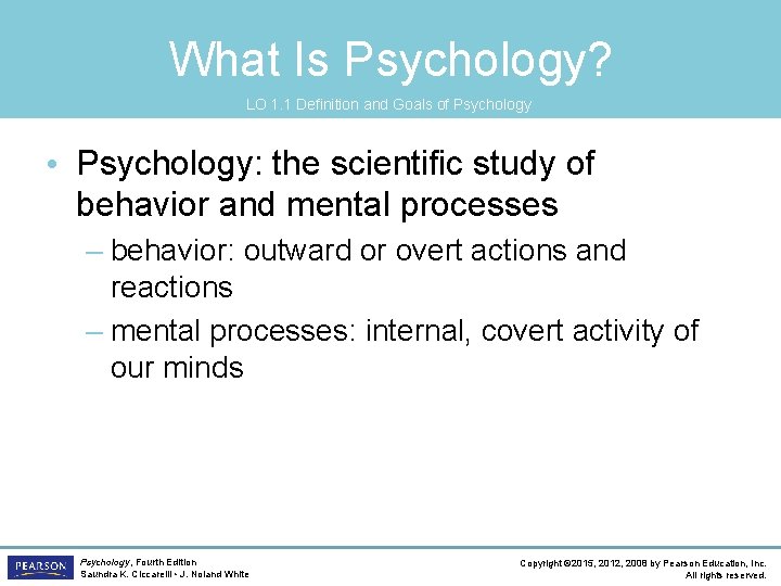 CHAPTER 1 the science of psychology fourth edition