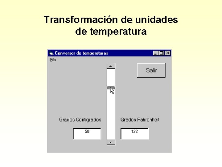Transformación de unidades de temperatura 