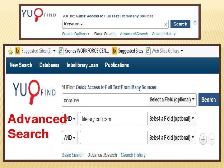 Advanced Search 