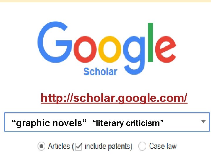 http: //scholar. google. com/ “graphic novels” “literary criticism” 