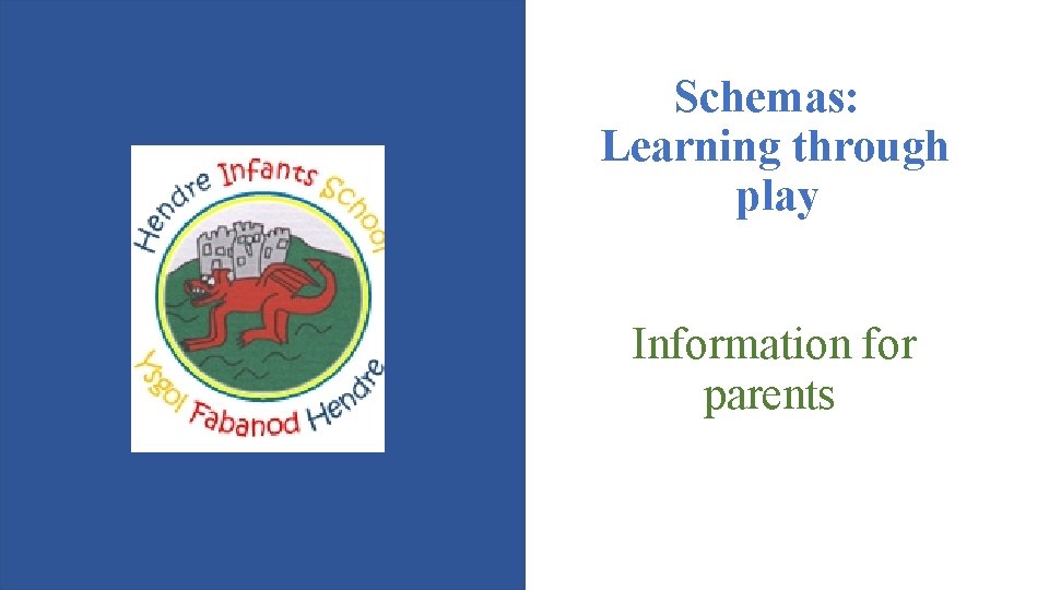 Schemas: Learning through play Information for parents 