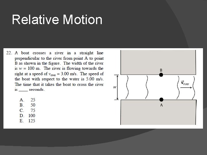 Relative Motion 