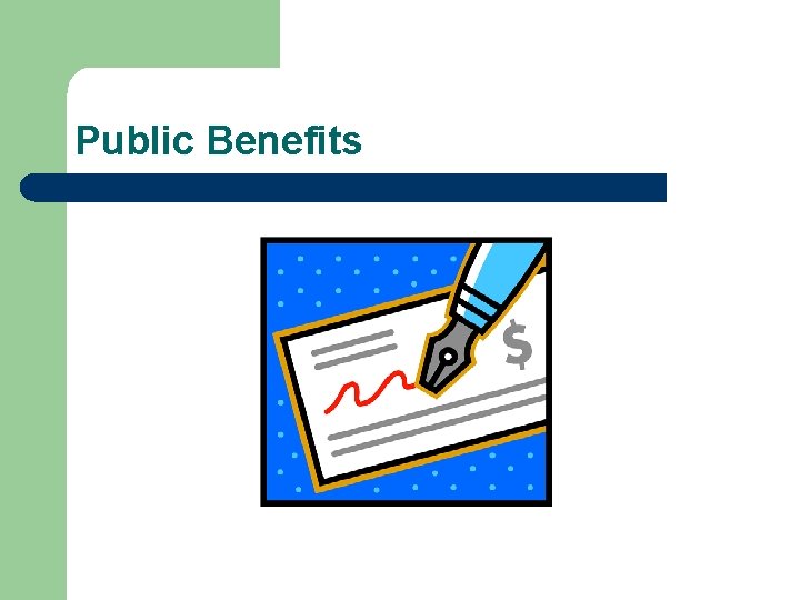 Public Benefits 