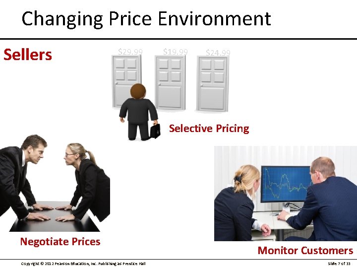 Changing Price Environment Sellers $29. 99 $19. 99 $24. 99 Selective Pricing Negotiate Prices