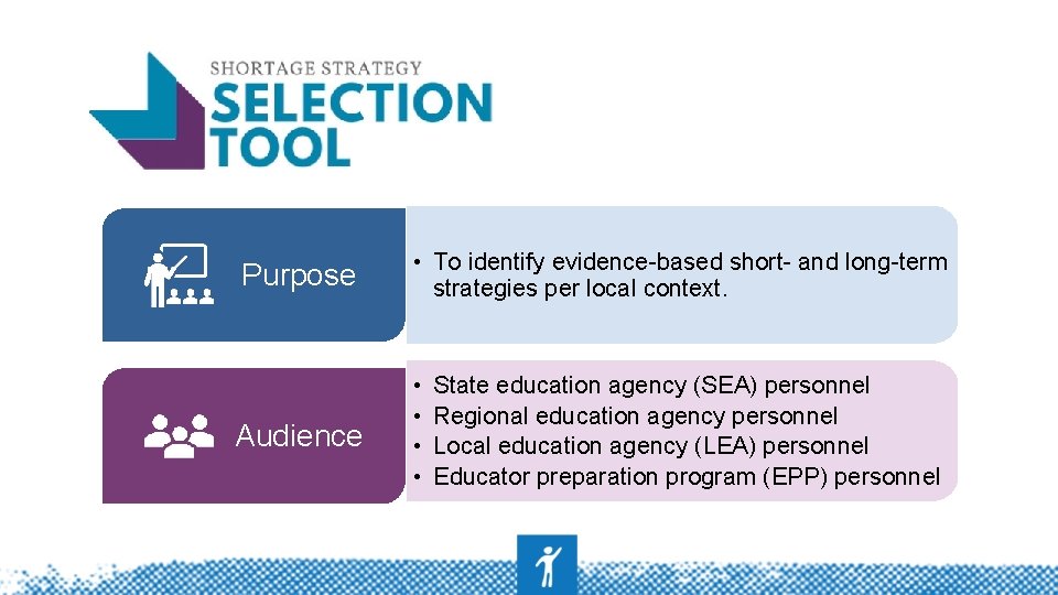 Purpose • To identify evidence-based short- and long-term strategies per local context. Audience •