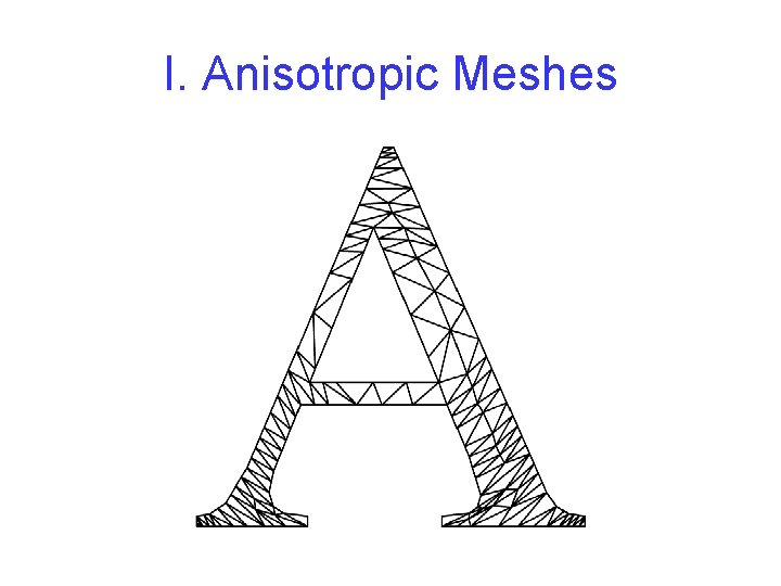 I. Anisotropic Meshes 