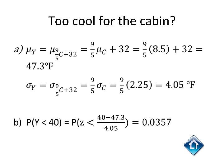 Too cool for the cabin? • 