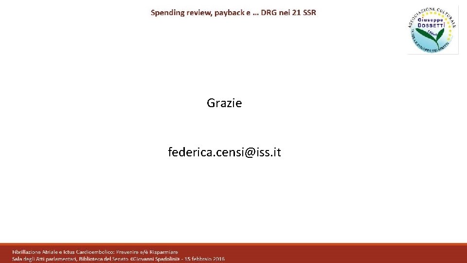 Grazie federica. censi@iss. it 