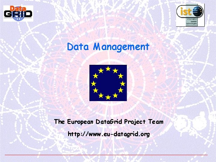 Data Management The European Data. Grid Project Team http: //www. eu-datagrid. org 