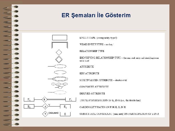 ER Şemaları İle Gösterim 