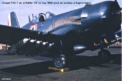 Corsair F 4 U-7 de la flottille 14 F en mai 1956 armé de