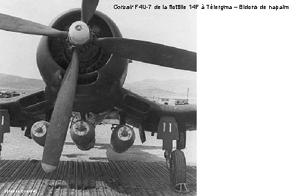 Corsair F 4 U-7 de la flottille 14 F à Télergma – Bidons de