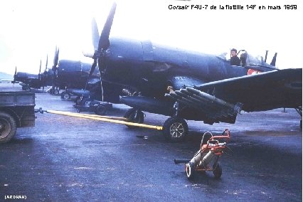 Corsair F 4 U-7 de la flottille 14 F en mars 1959 (ARDHAN) 