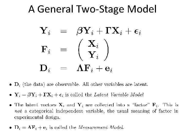 A General Two-Stage Model 