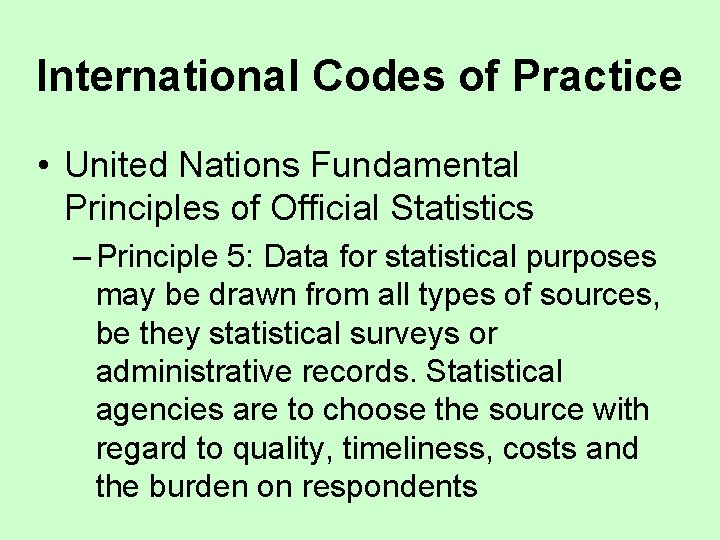 Unfpos Frameworks for the Access and Use of Administrative