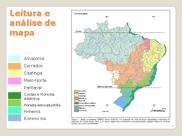 Leitura e análise de mapa Amazônia Cerrados Caatinga Meio-Norte Pantanal Costas e Floresta Atlântica Leitura e análise de mapa Amazônia Cerrados Caatinga Meio-Norte Pantanal Costas e Floresta Atlântica