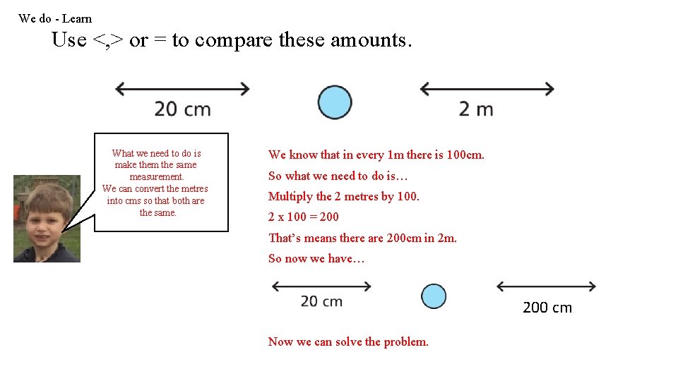 We do - Learn Use <, > or = to compare these amounts. What