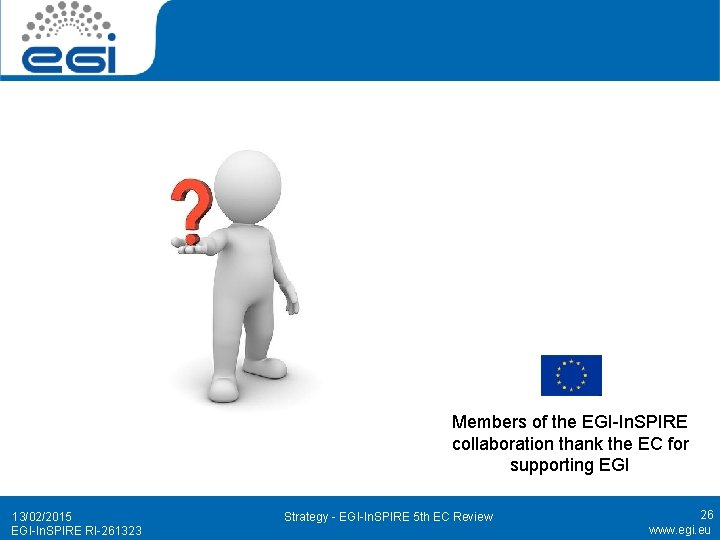 Members of the EGI-In. SPIRE collaboration thank the EC for supporting EGI 13/02/2015 EGI-In.