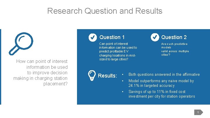 Research Question and Results How can point of interest information be used to improve