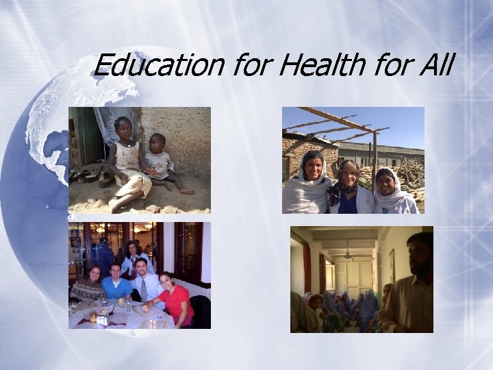 Education for Health for All 