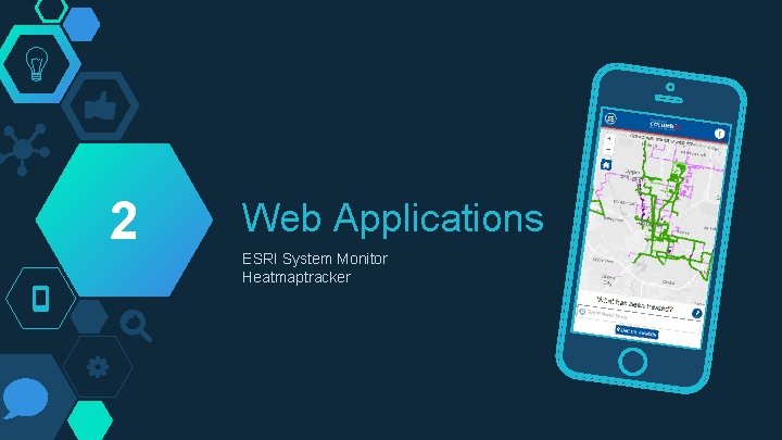 2 Web Applications ESRI System Monitor Heatmaptracker 