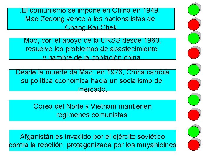 . El comunismo se impone en China en 1949. Mao Zedong vence a los