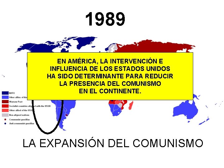 1989 EN AMÉRICA, LA INTERVENCIÓN E INFLUENCIA DE LOS ESTADOS UNIDOS HA SIDO DETERMINANTE