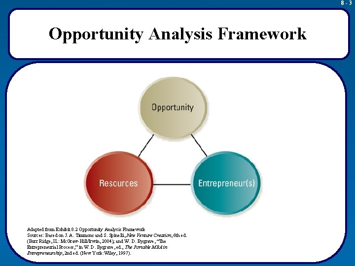 8 -3 Opportunity Analysis Framework Adapted from Exhibit 8. 2 Opportunity Analysis Framework Sources:
