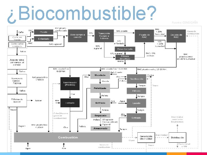 ¿Biocombustible? Fuente: CENGICAÑA 