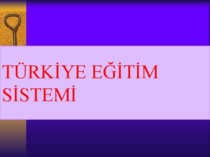 TÜRKİYE EĞİTİM SİSTEMİ 