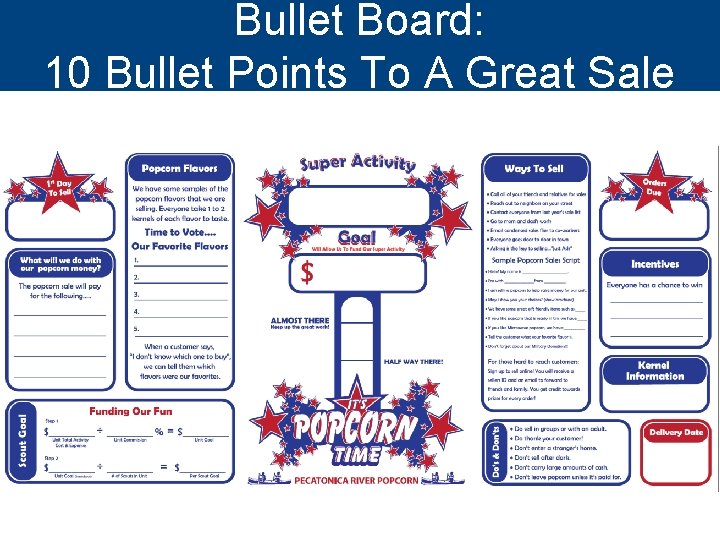 Bullet Board: 10 Bullet Points To A Great Sale 