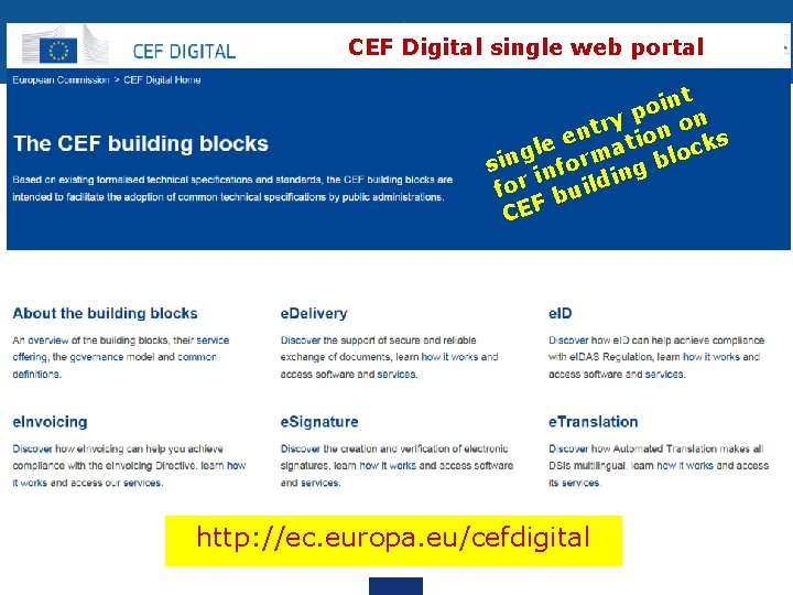 CEF Digital single web portal nt i o y p on r t n