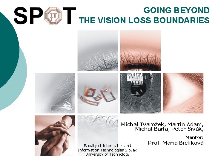 GOING BEYOND THE VISION LOSS BOUNDARIES Michal Tvarožek, Martin Adam, Michal Barla, Peter Sivák,