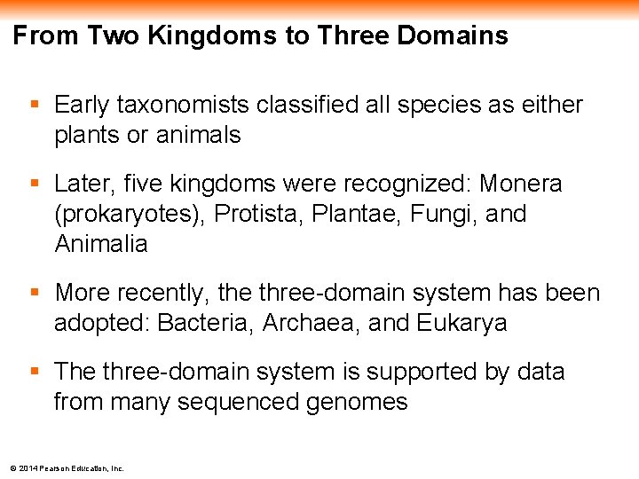 From Two Kingdoms to Three Domains § Early taxonomists classified all species as either