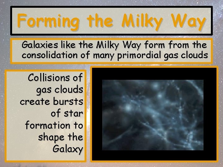 Forming the Milky Way Galaxies like the Milky Way form from the consolidation of