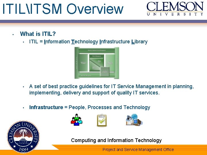 ITILITSM Overview • What is ITIL? • ITIL = Information Technology Infrastructure Library •