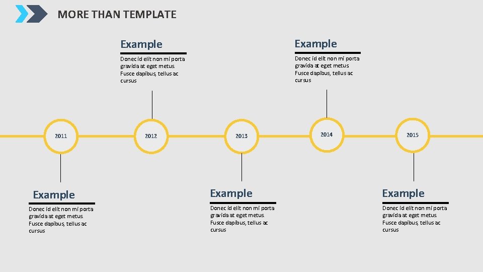 MORE THAN TEMPLATE 2011 Example Donec id elit non mi porta gravida at eget