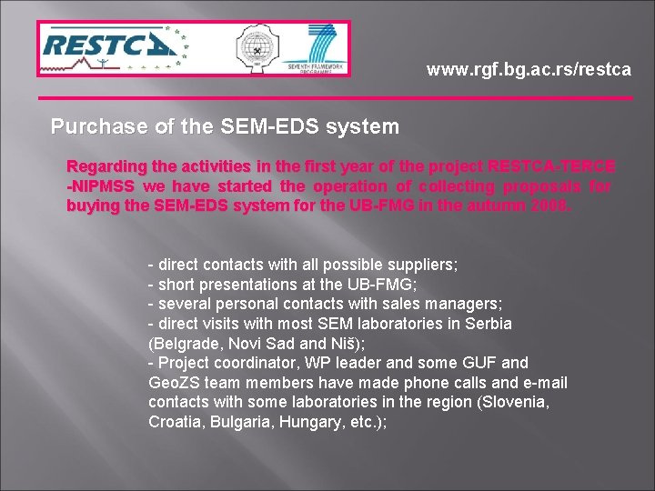 www rgf bg ac rsrestca Infrastructure A huge