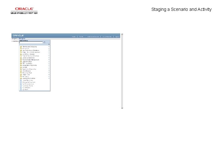 Staging a Scenario and Activity 