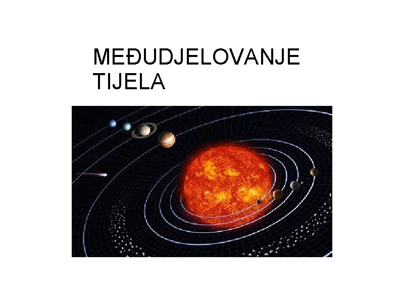 MEĐUDJELOVANJE TIJELA 