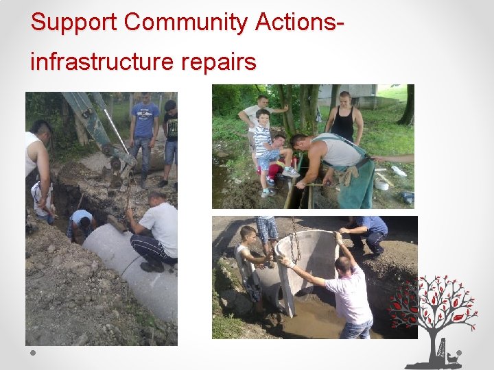 Support Community Actionsinfrastructure repairs 