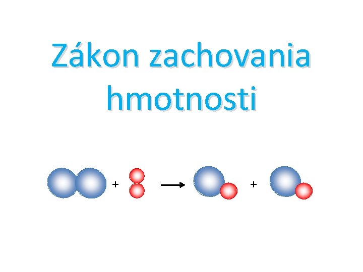 Zákon zachovania hmotnosti + + 