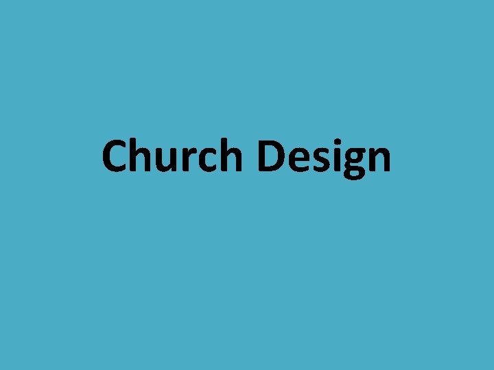 Church Design 