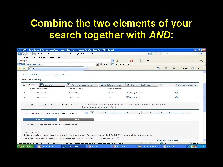 Combine the two elements of your search together with AND: 