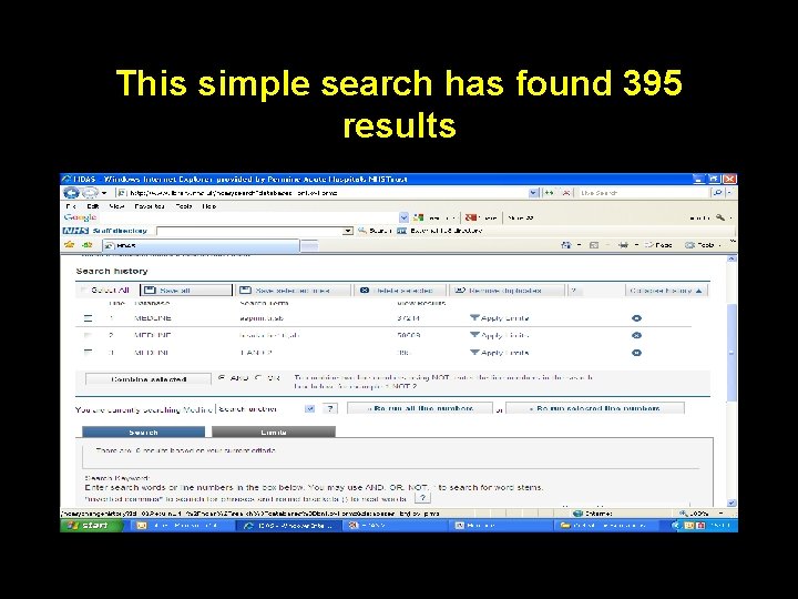 This simple search has found 395 results 