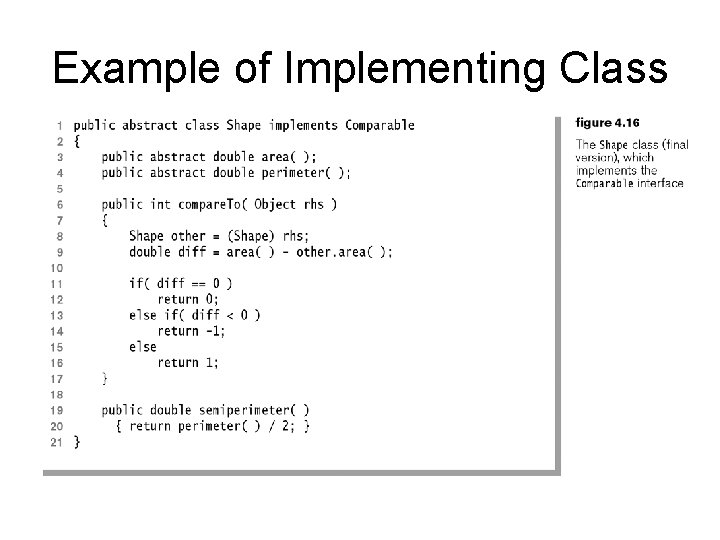 Example of Implementing Class 